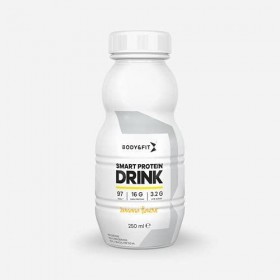 Body&Fit Smart Protein Drink - Boisson Protéinée - Pack 6 bouteilles de 250ml - Gout: Banane