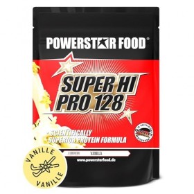 Powerstar SUPER HI PRO 128 1kg | Poudre de protéine multi-composants | Valeur biologique la plus élevée possible | Protein Po