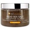 PraNaturals Gommage pour le corps au sel de la Mer Morte et au café 500 gr – Formule naturelle - Exfoliant – Nourrissant – Ré