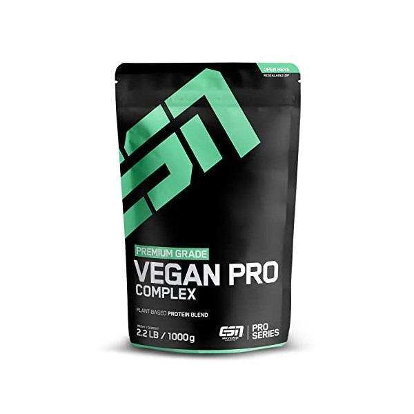ESN Vegan Pro Complex, Nougat aux Noisettes, 1000g, Protéines Végan en Poudre