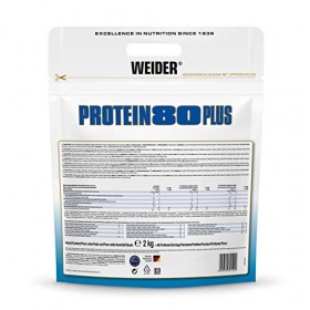 WEIDER Protein 80 Plus protéine en poudre, Coco, faible teneur en glucides, mélange de lactosérum de caséine multi-composants