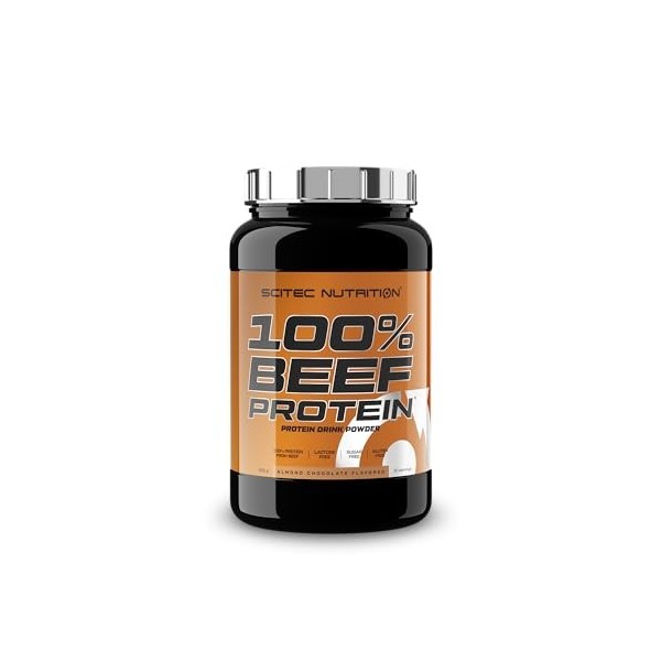 Scitec Nutrition 100% Beef Protein, Boisson protéinée en poudre aromatisée, Sans lactose, Sans sucre, Sans gluten, 900 g, Cho