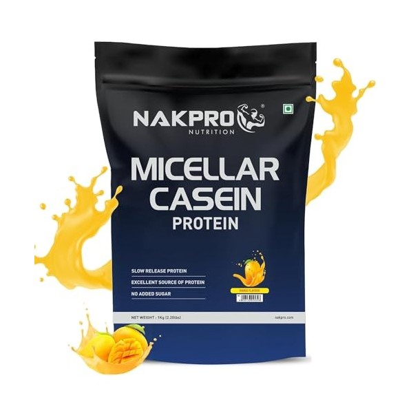 Green Velly 100% Micellar Casein Protein Supplement |25g Protein, 9.91g EAAs, 4.83g BCAAs| Slow Absorbing Micellar Casein Pro