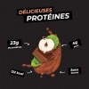 Ozers Protéine Végétale Chocolat Noisette / 4 sources : Pois, Fève, Riz, Courge / 77% de protéines / 4g BCAA/Sans sucre/Textu