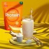 Orangefit Vegan Protein Banane – 750 g – Poudre protéinée de haute qualité avec protéines de pois – Sans gluten, naturel et r