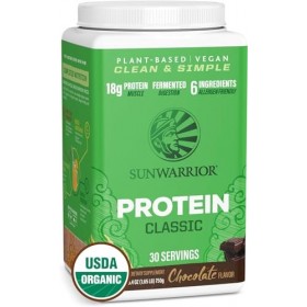 Sun Warrior Poudre de protéine de riz brun avec acides Bcaa et acides aminés, sans gluten, sans gluten, sans produits laitier