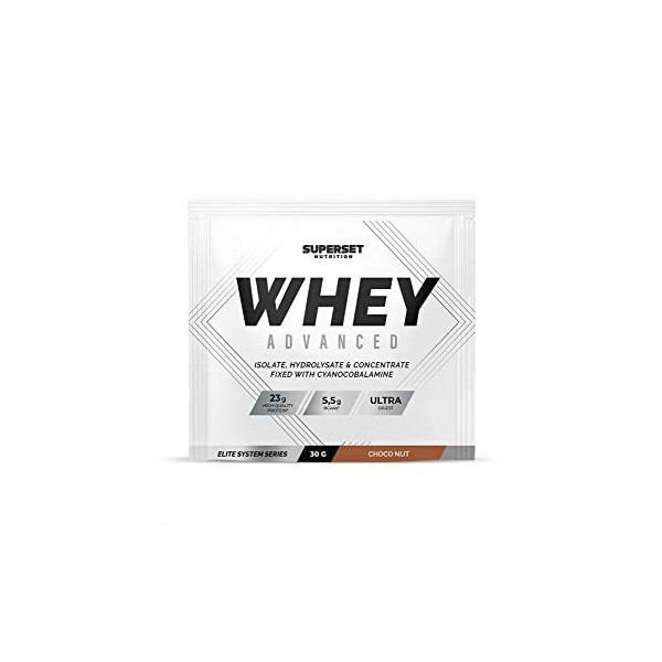 Superset Nutrition | Echantillon 100% Whey Proteine Advanced 30g | Whey protéine | La meilleure Whey