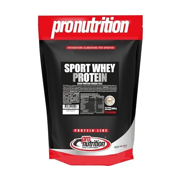 Pronutrition PROTEIN SPORT WHEY 500g VANILLE - Protéine de lactosérum WPC 80 INSTANT SACHSEN MILCH avec lajout dAMINSUP®.