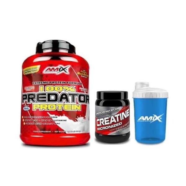 AMIX Nutrition Predator Protein - 2 kg Chocolat + Creatine 200 grammes + Mélangeur