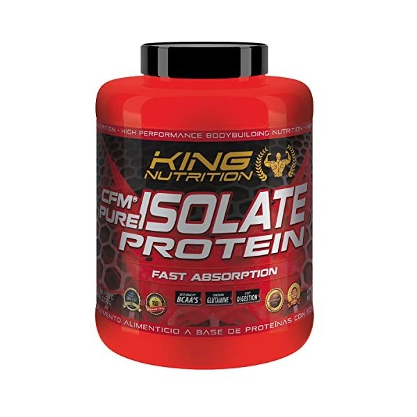 King Nutrition CFM Pure Isolate 2,27 kg Protéine isolée 90 % pureté Lait Merengada 