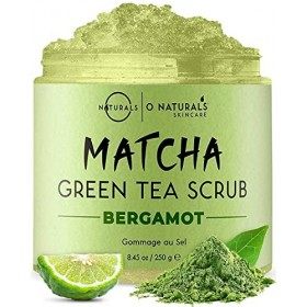 Gommage Anti Cellulite Exfoliant Sel De la Mer Morte Naturel Raffermissante Pour Visage Corps et Pieds au Thé Vert Matcha Hui