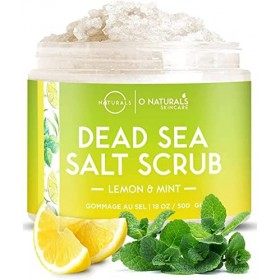 Gommage Corps Exfoliant Ultra Purifiant Menthe & Citron - 510g - Corps, Visage, Pieds - Exfoliant Corps au Sel de la Mer Mort