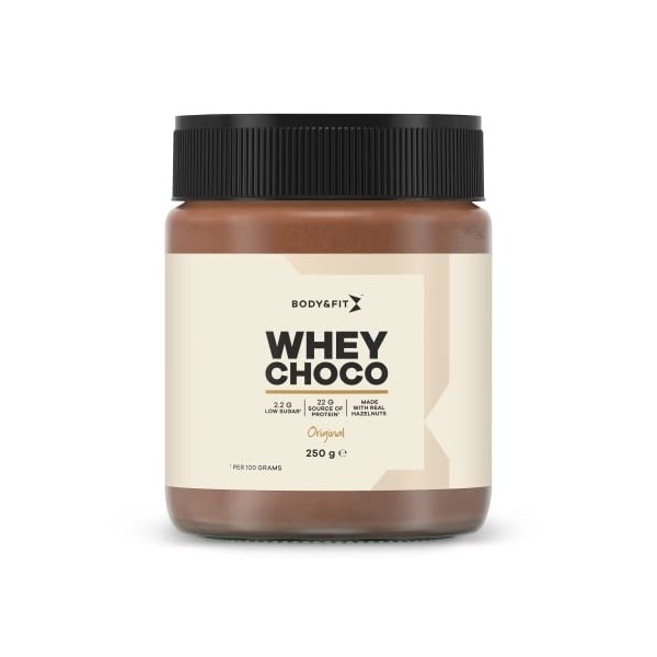 Body&Fit Whey Choco Crème de noisette au chocolat avec protéines de lactosérum