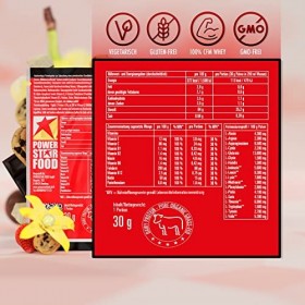 Powerstar Premium WHEY 90 Paquet dessai | 10 échantillons de protéines de lactosérum de 30 g | 55 % disolat de lactosérum C