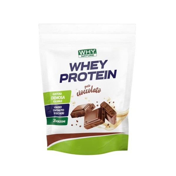WHY NATURE WHEY PROTEIN - Protéines Whey - Protéines en poudre pour la masse musculaire - Protéines concentrées de lactosérum