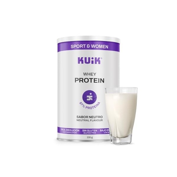 KUIK | Protéine Whey pour femmes | Récupération musculaire et force | Nutrition sportive pour les femmes | Saveur neutre - 33