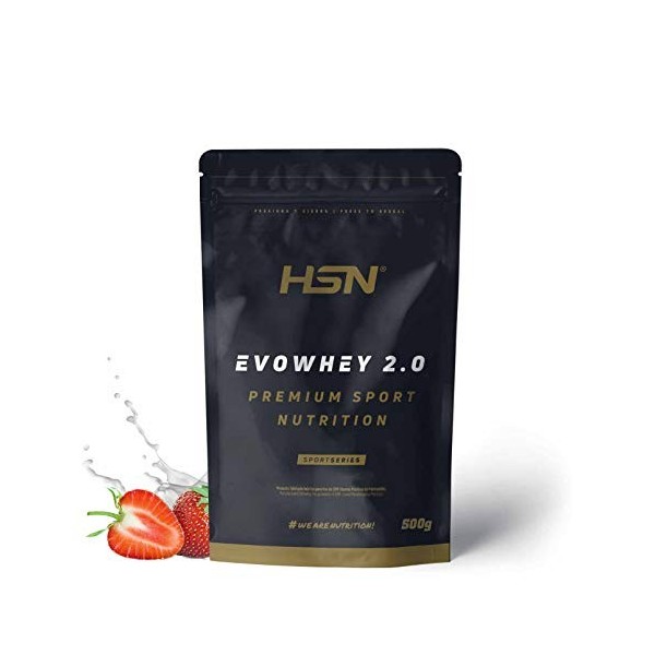 Whey Protein Concentrate WPC de HSN – Concentré de Protéine de Sérum Evowhey 2.0 – Convient aux Végétariens, Sans Gluten, S