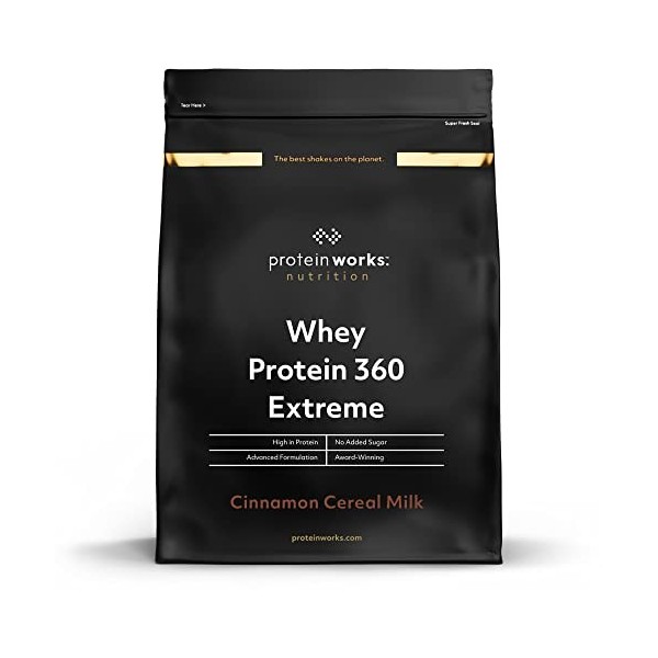 Protein Works - Protéine Whey 360 Extrême | Premium Whey Shake | Apport protéinés | Protéines haut de gamme | 17 Servings | L