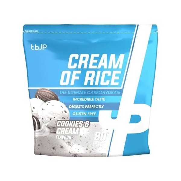 Trained by: JP Nutrition Crème de riz 2 kg, lultime glucides biscuits et crème 