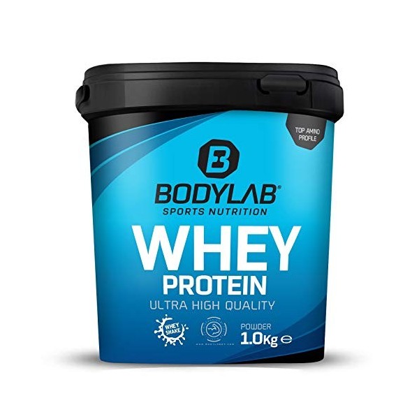 Bodylab24 Whey Protein Powder Pistache 1kg, pour des muscles plus forts, protéine de lactosérum peut favoriser la constructio