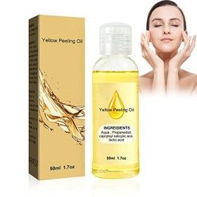 Huile de Gommage Jaune Super Forte, Dhuile de Pelage Jaune, Huile Peeling Corporelle Super Forte, Huile Exfoliante qui Netto