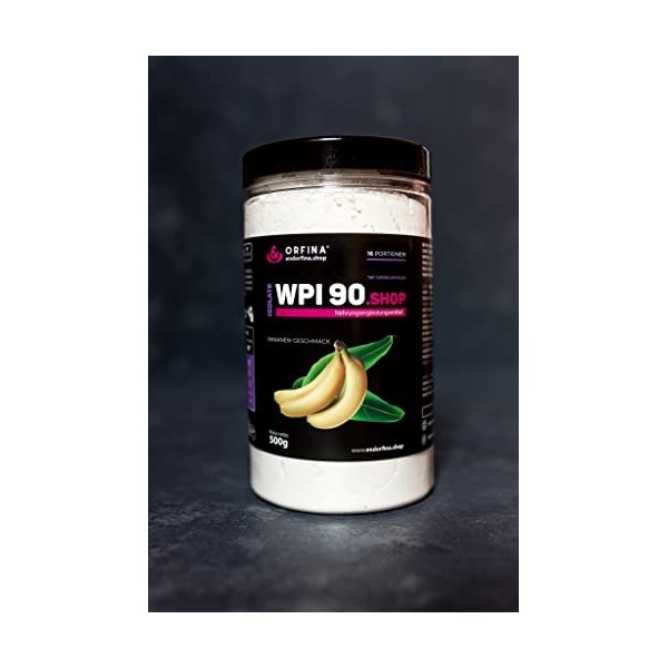 &ORFINA Whey Isolate Protéines en poudre 500 g | Whey 90 % | Poudre de protéines pauvre en matières grasses et en sucre | Sav