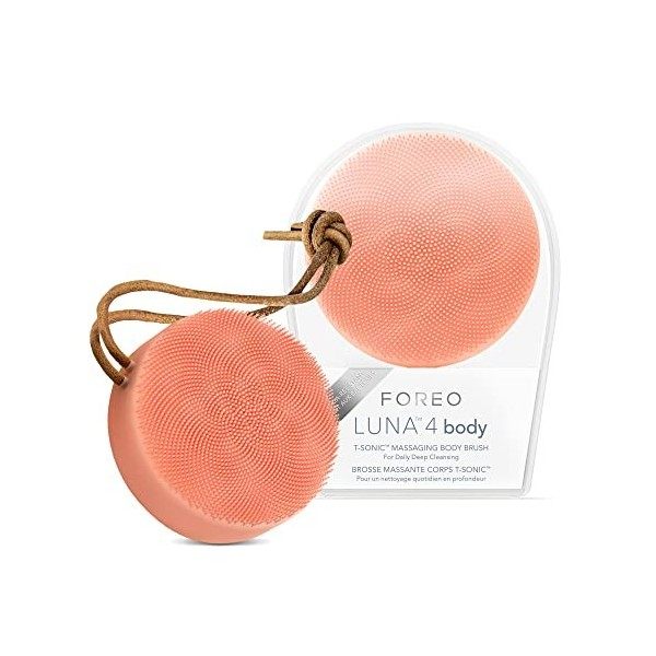 FOREO LUNA 4 Evergreen - Brosse Massante Corps - Nettoyant et exfoliant corps - Gommage exfoliant corps - Drainage lymphatiqu