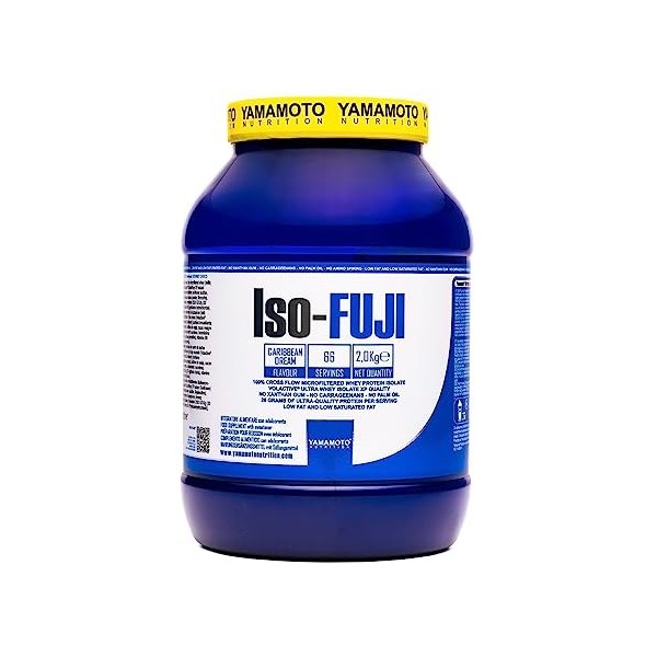 YAMAMOTO NUTRITION Iso-FUJI Volactive 700 grammes, Isolat de Protéines de Lactosérum, Saveur Caribbean Dream