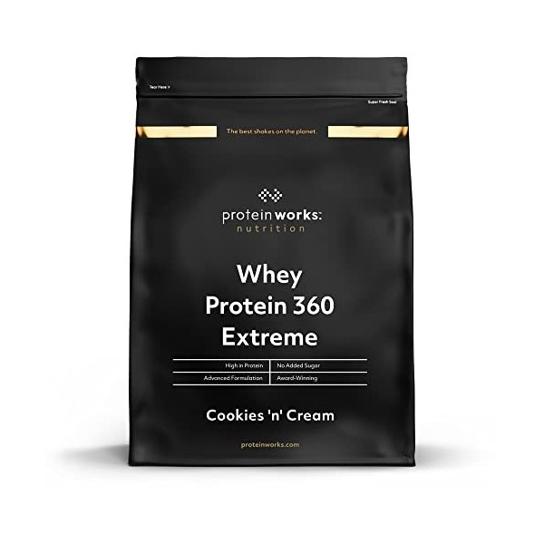 Protein Works - Protéine Whey 360 Extrême | Premium Whey Shake | Apport protéinés | Protéines haut de gamme | 34 Servings | C