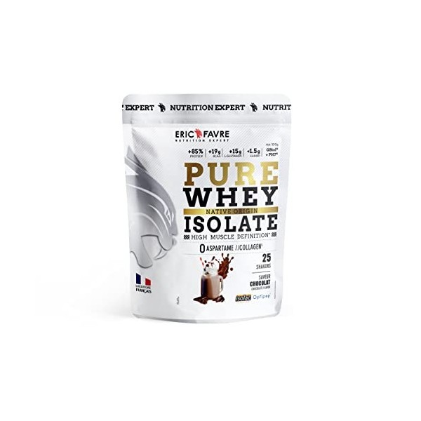 PURE WHEY 100% ISOLATE - Pur Isolat de Whey, Proteine Naturelle Premium, Forte Assimilation - Développement Musculaire Muscul