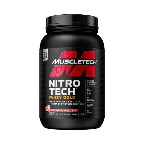 MuscleTech Nitro-Tech 100% Whey Gold, Double Rich Chocolate EAN 631656260083 - 908g