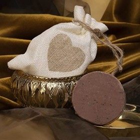 LA MAISON DES SULTANS - Savon Exfoliant Chocolat - Fabriqué en France - 100 gr - Artisanal - Gommage Corps - Naturel - Raffer