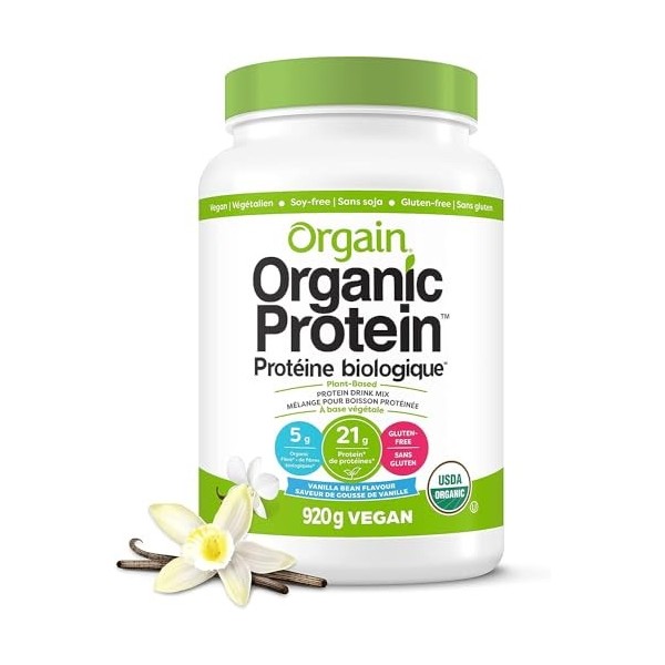 Orgain Nutrition Organic Plant Protein Powder - Vanilla Bean 2.03 LB