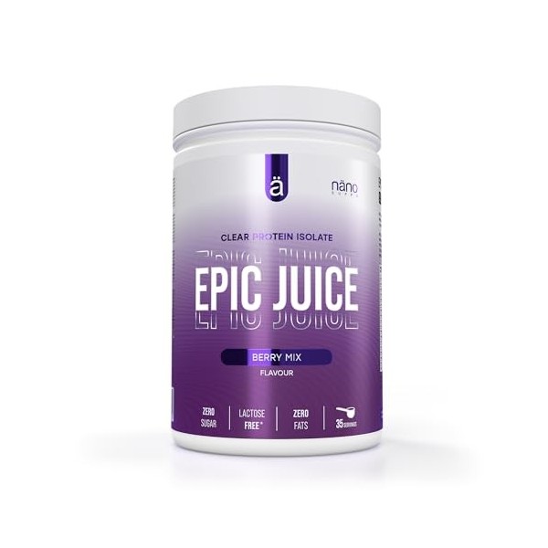 NanoSupps Epic Juice Clear Whey 875g Mélange de baies