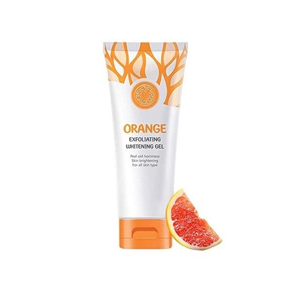 Orange Exfoliatings Whitening Gel | Exfoliant Profond Blanchissant | Orange Exfoliatings Gel Scrub Face Body Skin | Exfoliate