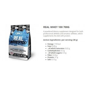 Poudre concentrée de protéines de lactosérum 700 g saveur vanille