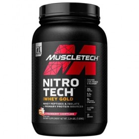 MuscleTech Nitro-Tech 100% Whey Gold, French Vanilla Cream EAN 631656260090 - 908g