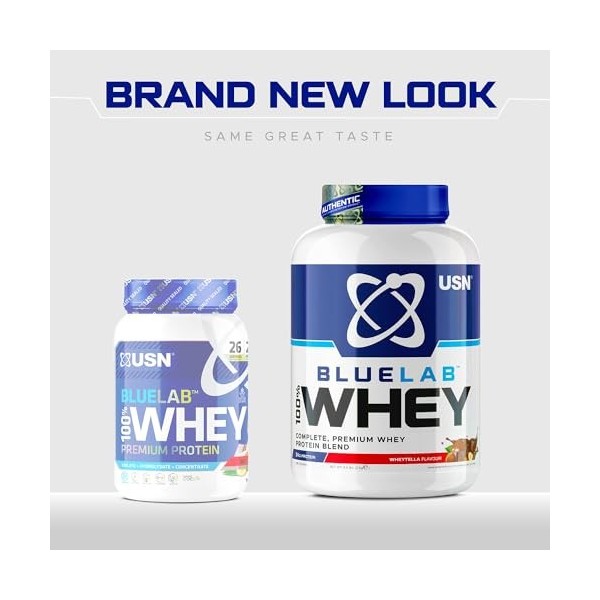 USN Blue Lab Whey Protéine en poudre de protéines de lactosérum de qualité supérieure, scientifiquement développée après entr