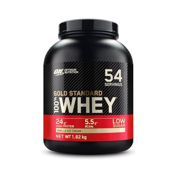 Optimum Nutrition Gold Standard 100% Whey, Poudre de Protéines pour Construction et Récupération Musculaire, avec Glutamine e