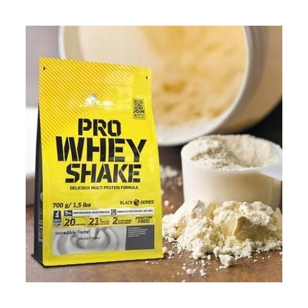 Protéine Supplément Pro Whey en poudre 700 g saveur vanille