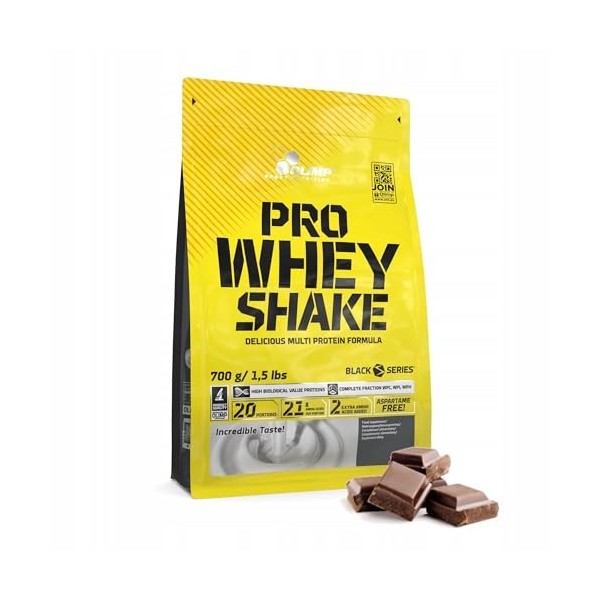 Protéine Supplément Pro Whey en poudre 700 g saveur chocolat