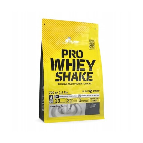 Protéine Supplément Pro Whey en poudre 700 g saveur chocolat