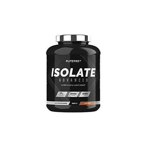 Superset Nutrition | Zero Isolate Advanced 1,8kg | Whey Isolate | Pure Whey Isolate : zero sucre, zero graisse !