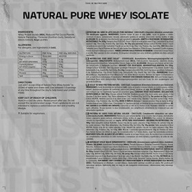 Bulk Naturel Pure Whey Isolate, Sucré à la Stévia, Chocolat, 2,5 kg