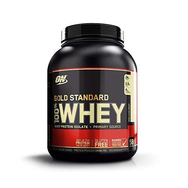 Optimum Nutrition 100% Whey Protein - Gold Standard Vanilla Ice Cream 3.96 lbs