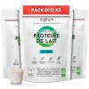 BIOFAIR NUTRITION - Whey Protéine Bio - Lot de 3 - Saine, 100% Naturelle et Issue de Nos Pâturages Français - Nature, Goût Ne