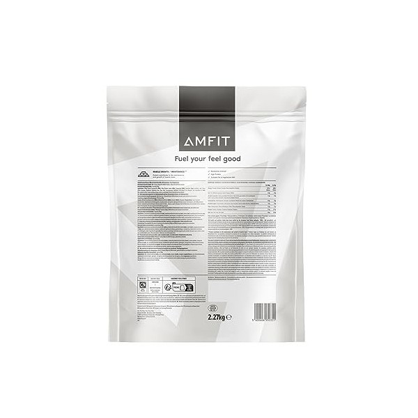 Marque Amazon - Amfit Nutrition TOTAL, poudre de protéine de lactosérum, saveur de caramel salé, 75 portions, 2.27 kg Lot de