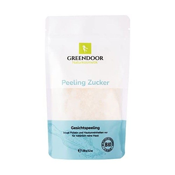 COSMÉTIQUE 100% NATUREL - Greendoor - Peeling VISAGE & DÉCOLLETÉ - Garanti sans conservateurs et arômes autres - pot de 100 g