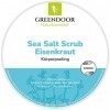 Greendoor Sel De Mer Gommage Verveine, Peeling sans Plastique, Cosmétique naturelle