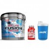 Amix Whey Pure Fusion 4 kg Fraise + Amix Multi Mega Sport Stack 30 tablettes + Fouet